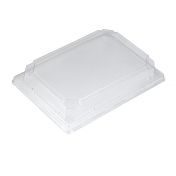 Крышка к контейнеру для суши 188х133х32 мм, прозр., ПЭТ, 420 шт/кор "ПолиЭр" 420 шт/упак РОССИЯ Сп-19К суши