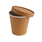 Крышка для супницы d95 мм, крафт, карт., 60 шт/упак 600 шт/кор РОССИЯ Lb(kr)-95