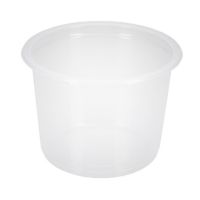 Контейнер 500 мл 1-секц. d115хh82,6 мм, без крышки, прозр., ПП, 50 шт/упак 500 шт/кор РОССИЯ