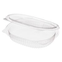 Контейнер 250 мл, овальный 159х130х30мм, прозрачный