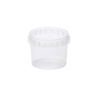 Контейнер для пресервов/мёда 120мл, "банка" d=69мм, h=52мм, полупрозрачный, контрольный замок, ПП