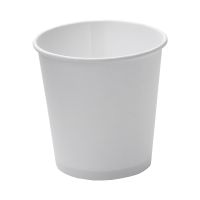 Стакан для холодного и горячего, 0.1/0.109л, белый, картон