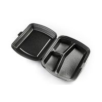 Ланч-бокс 3-секц. 247х206х70 мм, черн., ВПС, 100 шт/кор 100 шт/упак РОССИЯ