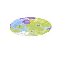 Тарелка одноразовая мелкая d180 мм, диз. "Дейзи", карт. лам., 6 шт/упак "Buffet Party" 150 шт/кор РОССИЯ