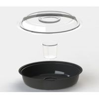 Крышка к контейнеру d200хh52 мм, прозр., ОПС, 400 шт/кор "Kado-Prim" 400 шт/упак РОССИЯ КД-106 К