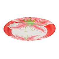 Тарелка одноразовая мелкая d230 мм, диз. "Бурбон", карт. лам., 6 шт/упак "Buffet Party" 150 шт/кор РОССИЯ