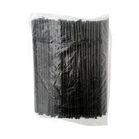 Трубочки для коктейлей 210 мм, d5 мм, черн., пласт. с гофроизгибом, 250 шт/упак 48 упак/кор БЕЛАРУСЬ -