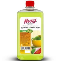 Средство для мытья посуды "Ника" Супер плюс. Лайм, концентрат, флакон, 1000 г 12 шт/кор РОССИЯ Супер плюс 1л