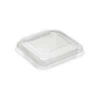 Крышка к контейнеру 95х95х15 мм, прозр., ПЭТ, 600 шт/кор "Протэк" 600 шт/упак РОССИЯ ПР-СТ-Кр-95 ФРЭШ