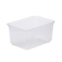 Контейнер прямоугольный, 179х132х89мм, 1500мл, полупрозрачный, ПП