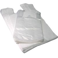 Пакет "Майка" [280+140]х500 мм 12 мкм, бел., ПНД, 100 шт/упак 10 упак/кор РОССИЯ -