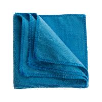 Салфетка из микрофибры 30х30 см, универсальная, синяя