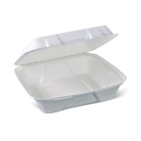 Ланч-бокс 1-секц. 206х203х85 мм, бел., сах.тростник, 50 шт/упак "GREEN MYSTERY" 400 шт/кор КИТАЙ TM-B103