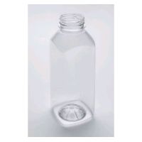 Бутылка ПЭТ 500 мл, квадр., прозр., горло d38 мм, крышка в компл., 120 шт/кор 120 шт/упак РОССИЯ 0,50 BRC квадрат.