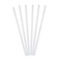 Трубочки для коктейлей 250 мм, d12 мм, прозр., пласт. прямые с косой отсечкой в инд. упаковке, 100 шт/упак 24 упак/кор РОССИЯ 117030