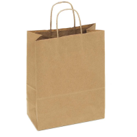 Пакет [240+140]х280 мм с круч. ручками, крафт, бум., 300 шт/кор 300 шт/упак РОССИЯ KR-01-70-241428