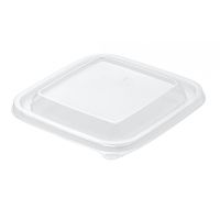 Крышка к контейнеру 124,5х124,5х13,1 мм, прозр., ПЭТ, 25 шт/упак "Upax-Unity" 1 000 шт/кор РОССИЯ С-12/12 К