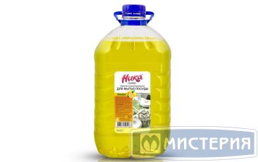 Средство для мытья посуды "Ника" Супер. Лимон, концентрат, бутылка ПЭТ, 5000 г 4 шт/кор РОССИЯ Супер 5л