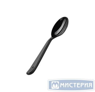 Ложка 180мм, черная, кристалл