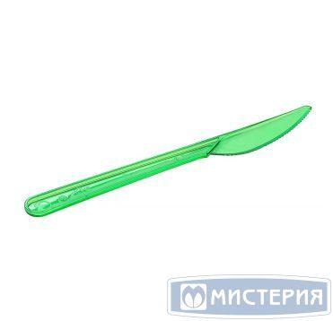 Нож одноразовый 180 мм, салат., ПС, 10 шт/упак "МИСТЕРИЯ" 500 шт/кор РОССИЯ 188255бш