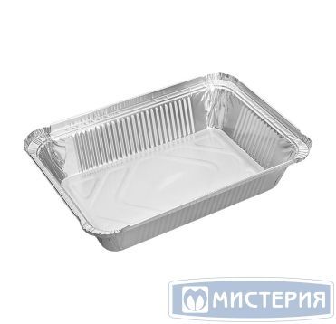 Форма алюминиевая 1-секц. 780 мл 210х148х38 мм, без крышки, алюм., 50 шт/упак 600 шт/кор РОССИЯ 402-707