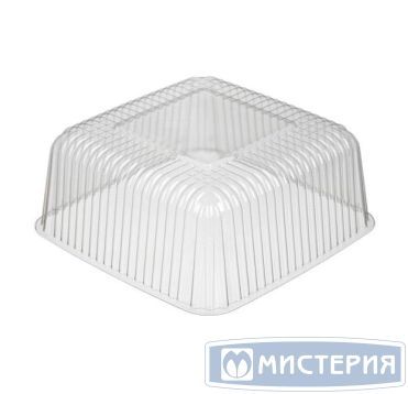 Упаковка для торта [крышка] 205х205х100[164х164х91] мм, прозр., ПЭТ, 100 шт/кор "Комус" 100 шт/упак РОССИЯ Т-016 К
