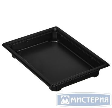 Контейнер для суши 1-секц. 233х161х20 мм, без крышки, черн., ПС, 220 шт/кор "Комус" 220 шт/упак РОССИЯ С-25 (GN) (Т) Д