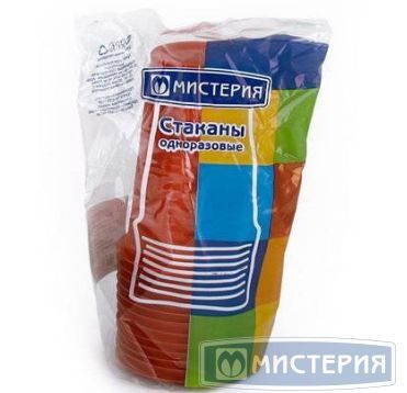 Стакан для холодного/горячего, объем 0.20 л, красный