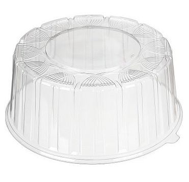 Упаковка для торта [крышка] d292хh118[d267хh113] мм, прозр., ОПС, 100 шт/кор "Комус" 100 шт/упак РОССИЯ Т-260 К