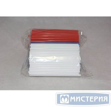 Трубочки для коктейля прямые d=5мм L=125мм, разноцветные "Мартини"