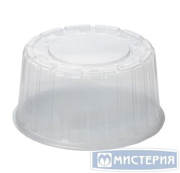 Крышка круглая для торта 1 кг, d-246мм, h-125мм. , прозрачная