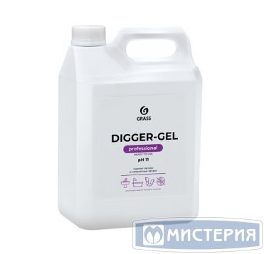 Средство для удаления засоров "Grass" Digger-Gel Professional, канистра, 5300 г 4 шт/кор РОССИЯ 125206