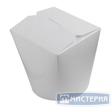 Коробка для лапши картонная белая, 700 мл