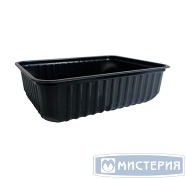 Контейнер 500 мл 1-секц. 179х132х37 мм, серия 179, без крышки, черн., ПП, 50 шт/упак 500 шт/кор РОССИЯ