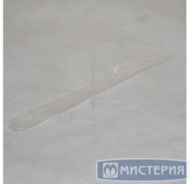 Нож одноразовый 180 мм, прозр., ПС, 10 шт/упак "Buffet" 500 шт/кор РОССИЯ 188256