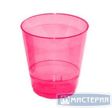 Стакан одноразовый 200 мл, диз. "Кристалл", красн., ПС, 50 шт/упак 1 000 шт/кор РОССИЯ 1004К