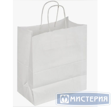 Пакет [260+150]х350 мм с круч. ручками, бел., бум., 200 шт/кор 200 шт/упак РОССИЯ KR-03-80-261535