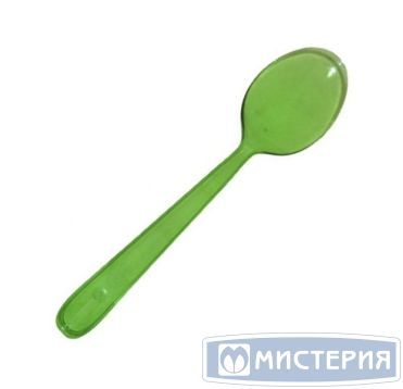 Ложка одноразовая Кристалл 180 мм, зел., ПС, 50 шт/упак 2 500 шт/кор РОССИЯ 4010з