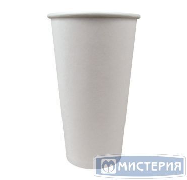 Стакан бумажный 450 мл 1 сл., d90 мм, бел., карт., 50 шт/упак 1 000 шт/кор РОССИЯ 01-140006-050/1000/15