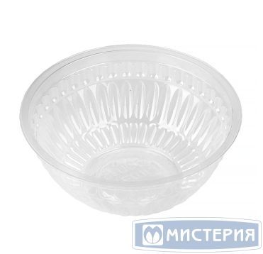 Контейнер 380 мл 1-секц. d128хh67 мм, без крышки, прозр., ОПС, 750 шт/кор "Тефо" 750 шт/упак РОССИЯ Б-111д