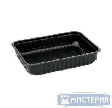 Контейнер 1000 мл 1-секц. 179х132х64 мм, серия 179, без крышки, черн., ПП, 50 шт/упак "ПолиЭр" 1 000 шт/кор РОССИЯ 179/1000 чер