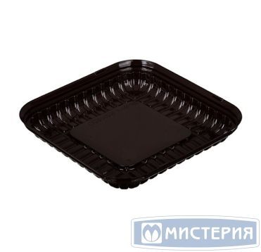 Упаковка для торта [дно] 205х205х15[164х164х8] мм, коричн., ПС, 200 шт/кор "Комус" 200 шт/упак РОССИЯ Т-016Д
