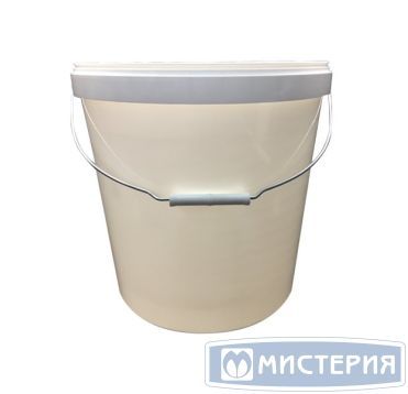 Ведро пищевое 20000 мл, d340хh334 мм, с ручкой, без крышки, бел., ПП, 15 шт/кор "Альянсупак" 15 шт/упак БЕЛАРУСЬ ДВ-20,0/340 бел