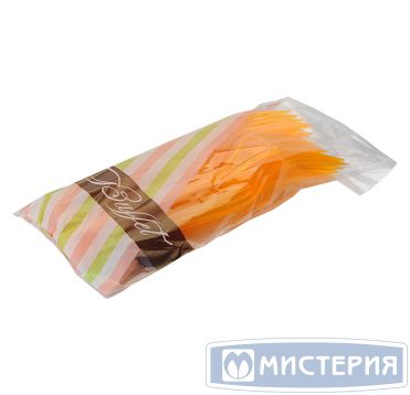 Вилка одноразовая 180 мм, оранж., ПС, 10 шт/упак "Buffet" 500 шт/кор РОССИЯ 188230в/