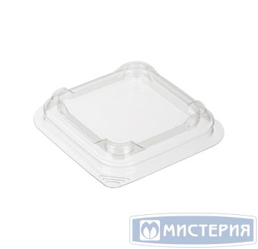 Крышка к контейнеру 82х82х16 мм, прозр., ПЭТ, 1800 шт/кор "Комус" 1 800 шт/упак РОССИЯ Д-320К(Д-220 (ПЭТ))