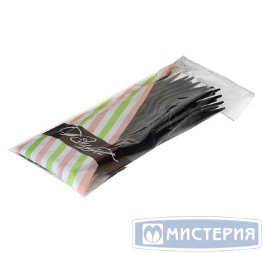 Вилка одноразовая 180 мм, черн., ПС, 10 шт/упак "Buffet" 500 шт/кор РОССИЯ 188230/
