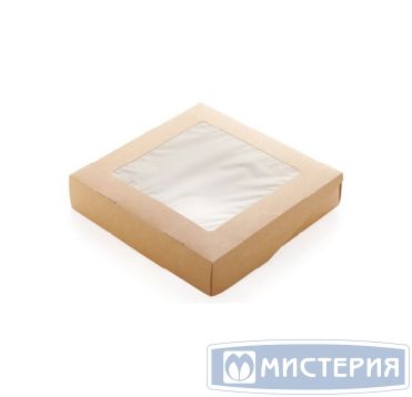 Контейнер 1450 мл, 260х150х40 мм, с окном, неразъем.крышка, крафт-бел., карт., 25 шт/упак "OSQ" Eco TaBox Pro 125 шт/кор РОССИЯ ECO TABOX PRO 1450/1450К