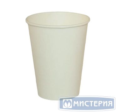 Стакан бумажный 400 мл 1 сл., d90 мм, бел., карт., 50 шт/упак 1 000 шт/кор РОССИЯ -