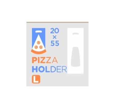 Пакет "переноска" для пиццы [200+200]х550 мм 35 мкм, прозр., ПНД, 100 шт/упак 10 упак/кор РОССИЯ 2393596