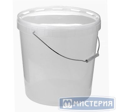 Ведро пищевое 20000 мл, d340хh334 мм, с ручкой, без крышки, прозр., ПП, 15 шт/кор "Альянсупак" 15 шт/упак БЕЛАРУСЬ ДB-20,0/340 oc